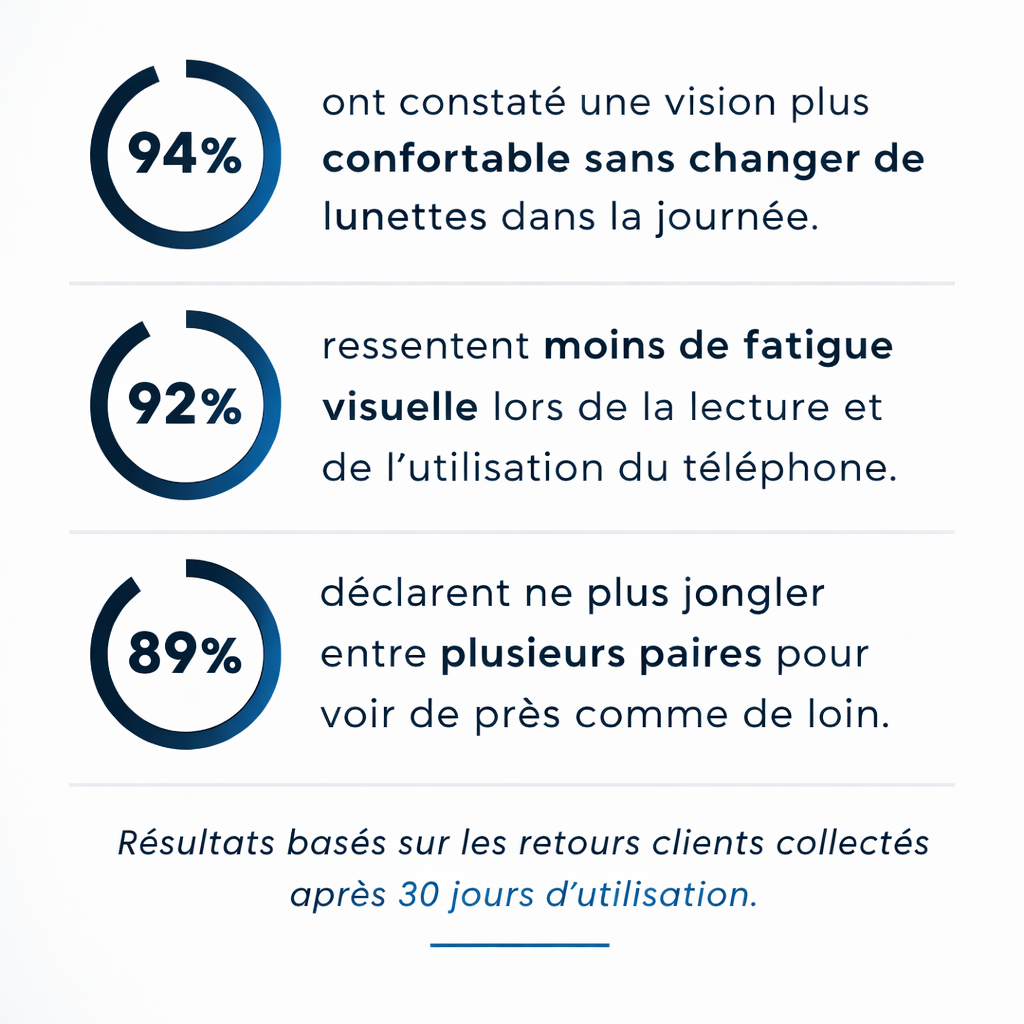 Clairena™ – Lunettes Progressives Intelligentes - Vision de près et de loin