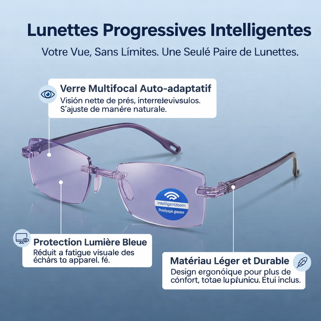 Clairena™ – Lunettes Progressives Intelligentes