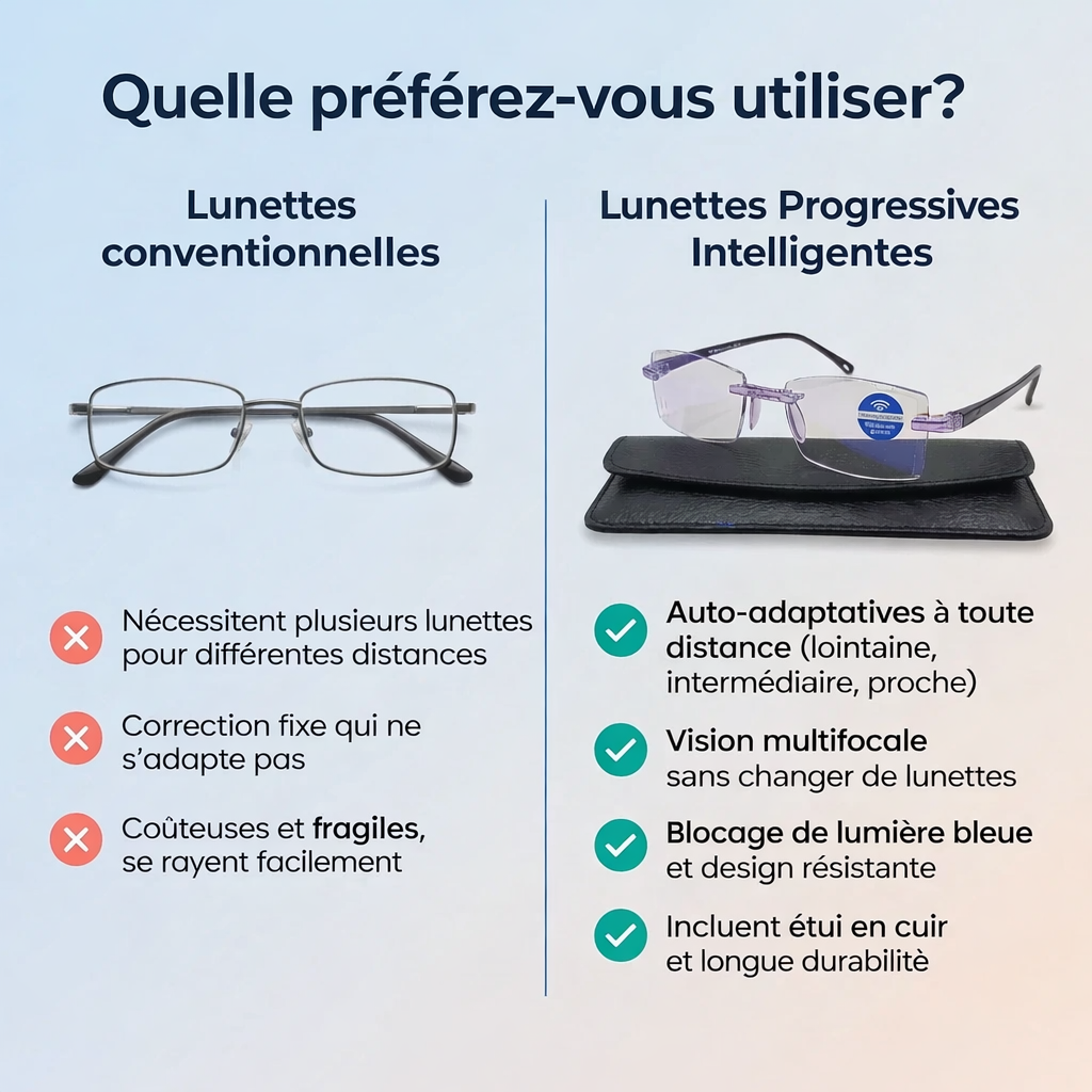 Clairena™ – Lunettes Progressives Intelligentes