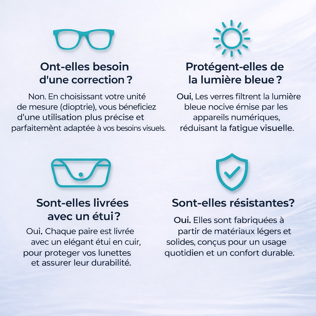 Clairena™ – Lunettes Progressives Intelligentes - Vision de près et de loin